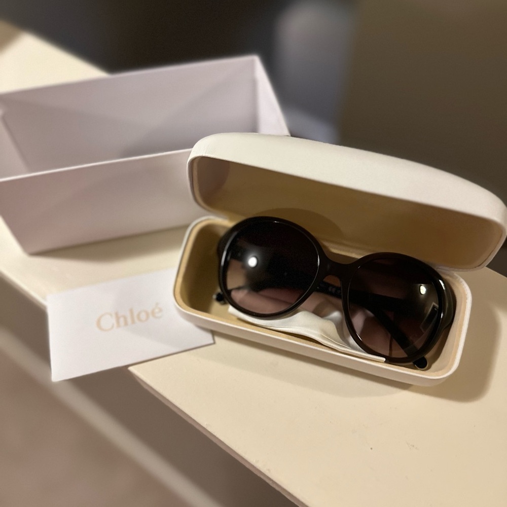 Chloe round sunglasses, new in box!